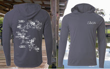 Load image into Gallery viewer, Performance Hoodie with Chain of Lakes Map! Unisex