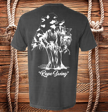 Load image into Gallery viewer, Rope Swing on Lake Eloise T-shirt, Short Sleeve, Hand Drawn by Local Brooke-Braddy Moore